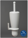 Wall Mounted Antimicrobial Dip-San® Hygienic Toilet Brush c/w 250ml cleaning fluid & replacement brush head