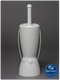 Portable Antimicrobial Dip-San® Hygienic Toilet Brush c/w 250ml cleaning fluid & replacement brush head