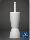 Floor Standing Antimicrobial Dip-San® Hygienic Toilet Brush c/w 250ml cleaning fluid & replacement brush head