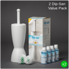 SAVE £10! 2 Dip-San® Hygienic Toilet Brush Value Pack, Floor Standing, Antimicrobial